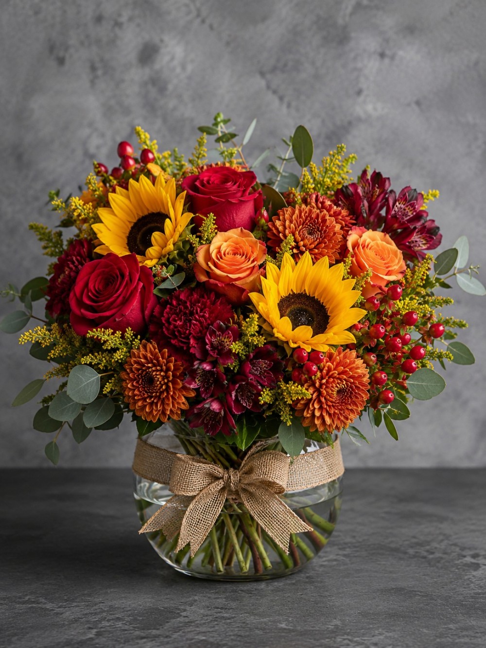 Autumn Flowers Dublin - Autumn Harvest Fishbowl