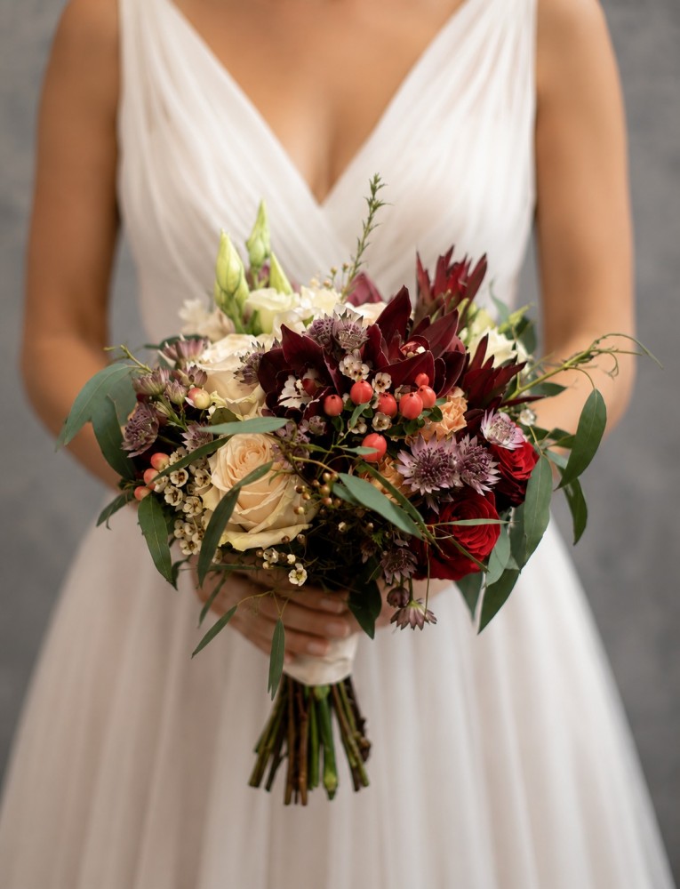 Rustic Burgundy Charm Bouquet