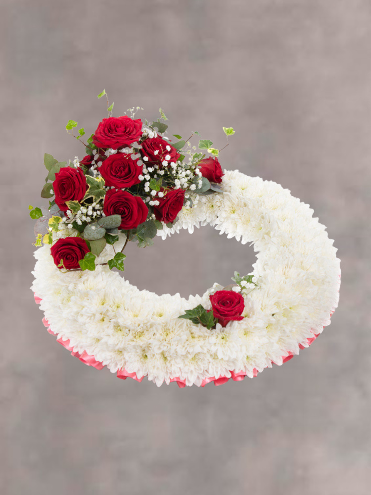 White and Red Wreath