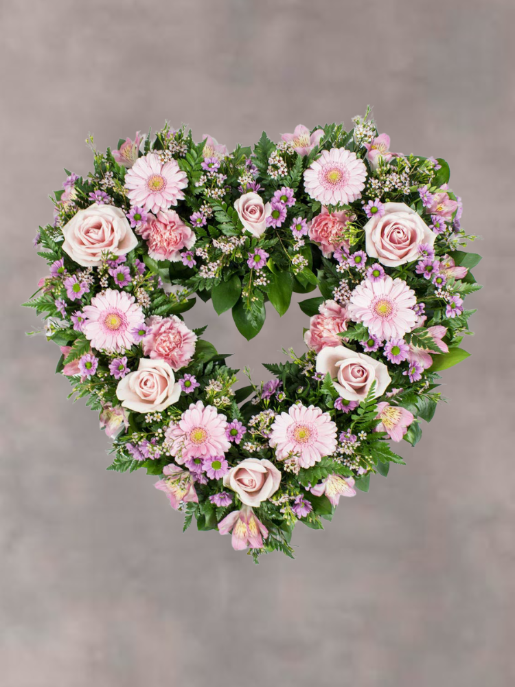 Pink Heart Wreath