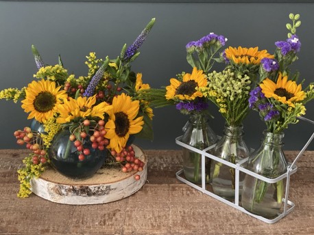 Sunflower Votive Arrangements