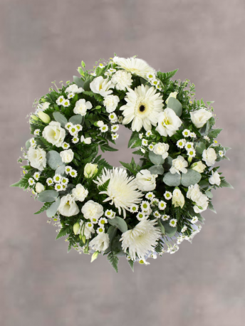 White and Green Wreath