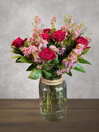 Red Rose Vase Arrangement