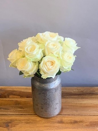 Purity White Rose Bouquet