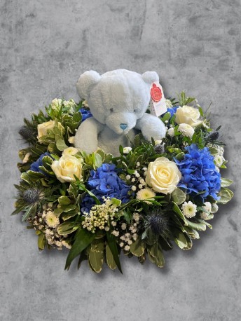 Baby Boy Wreath