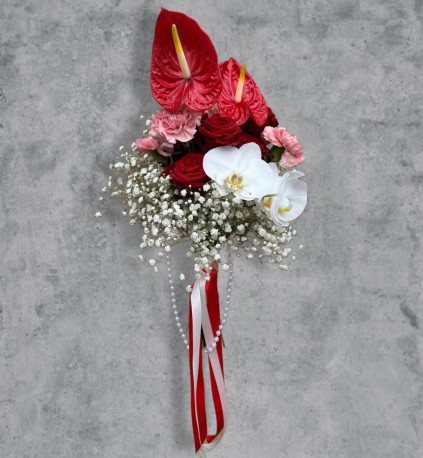 Passion's Purity Bridal Bouquet